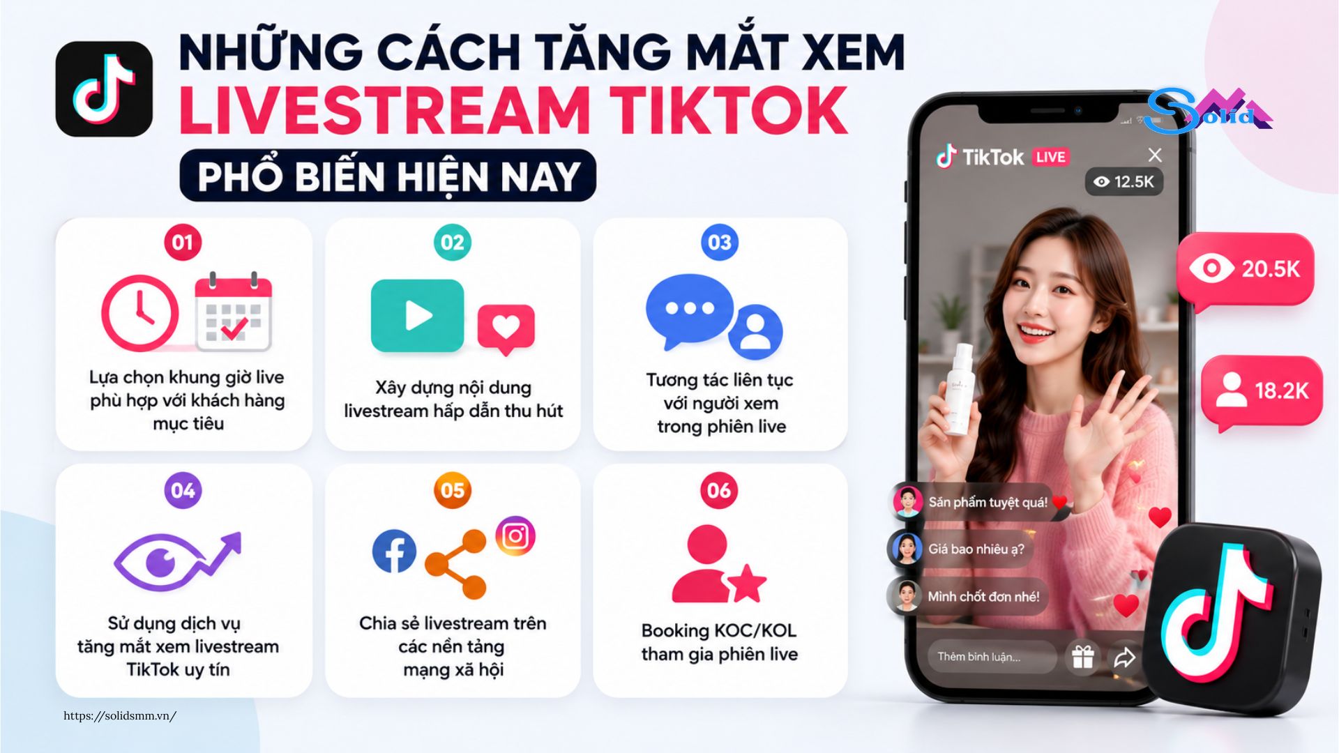 Những cách tăng mắt xem livestream TikTok phổ biến hiện nay